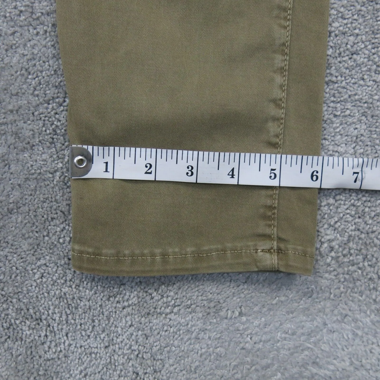 American Eagle Mens Straight Leg Jeans Mid Rise Cotton Beige Green Size W33XL34