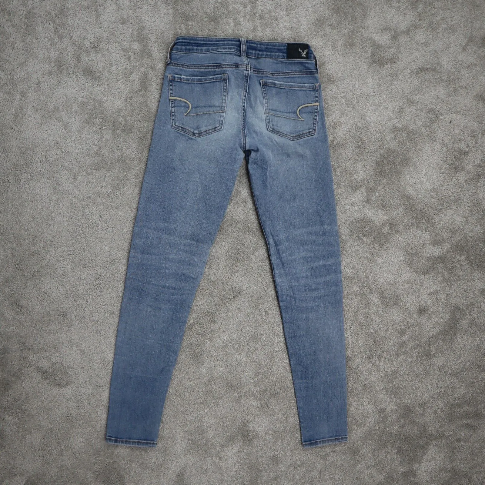 American Eagle Outfitter Womens Super Stretch Jeggings Jeans Blue Size 2 Regular