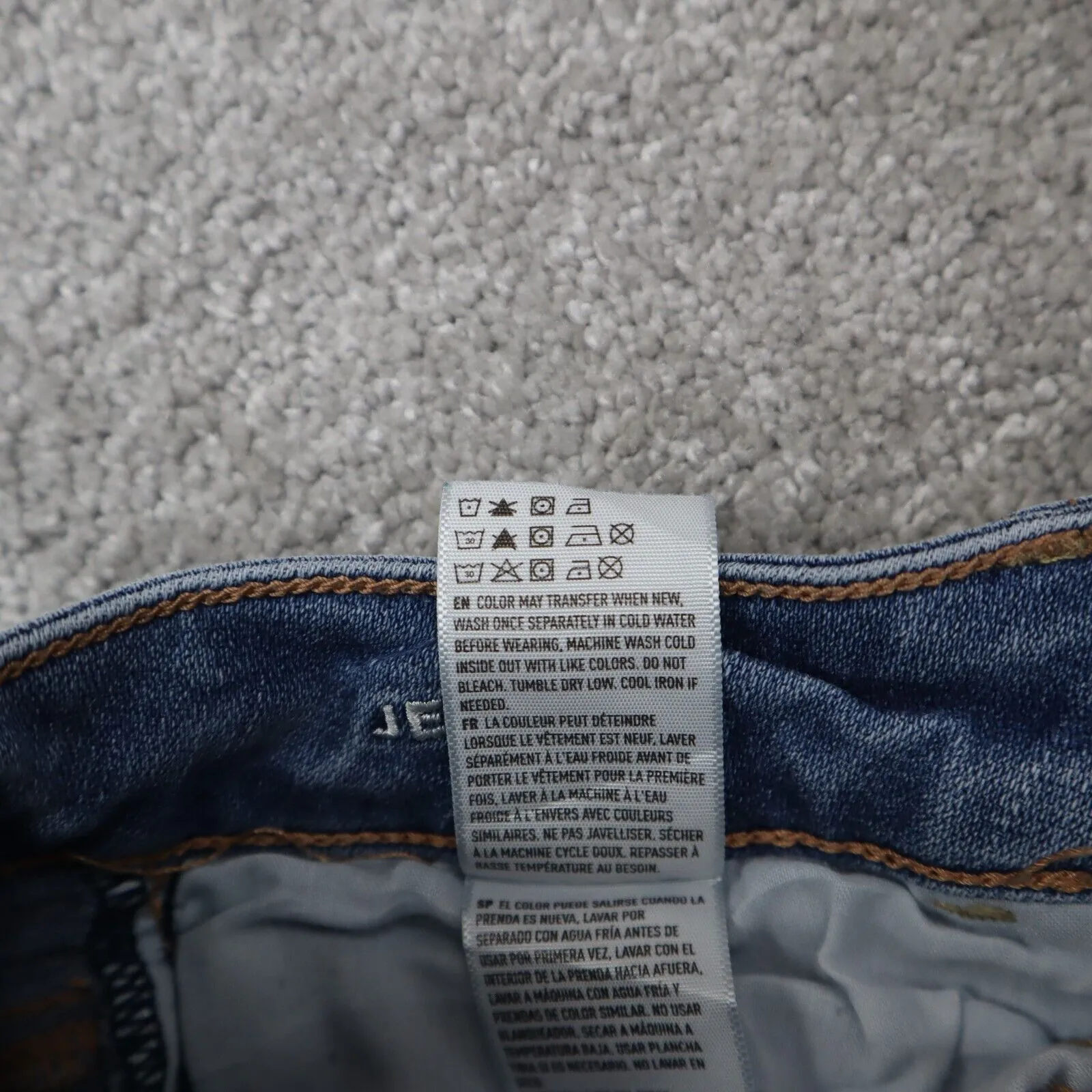 American Eagle Outfitter Womens Super Stretch Jeggings Jeans Blue Size 2 Regular