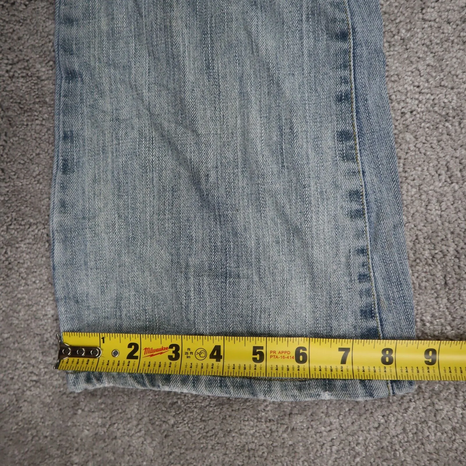 American Eagle Outfitters Womens Straight Leg Jeans Low Rise Blue Size 6Long