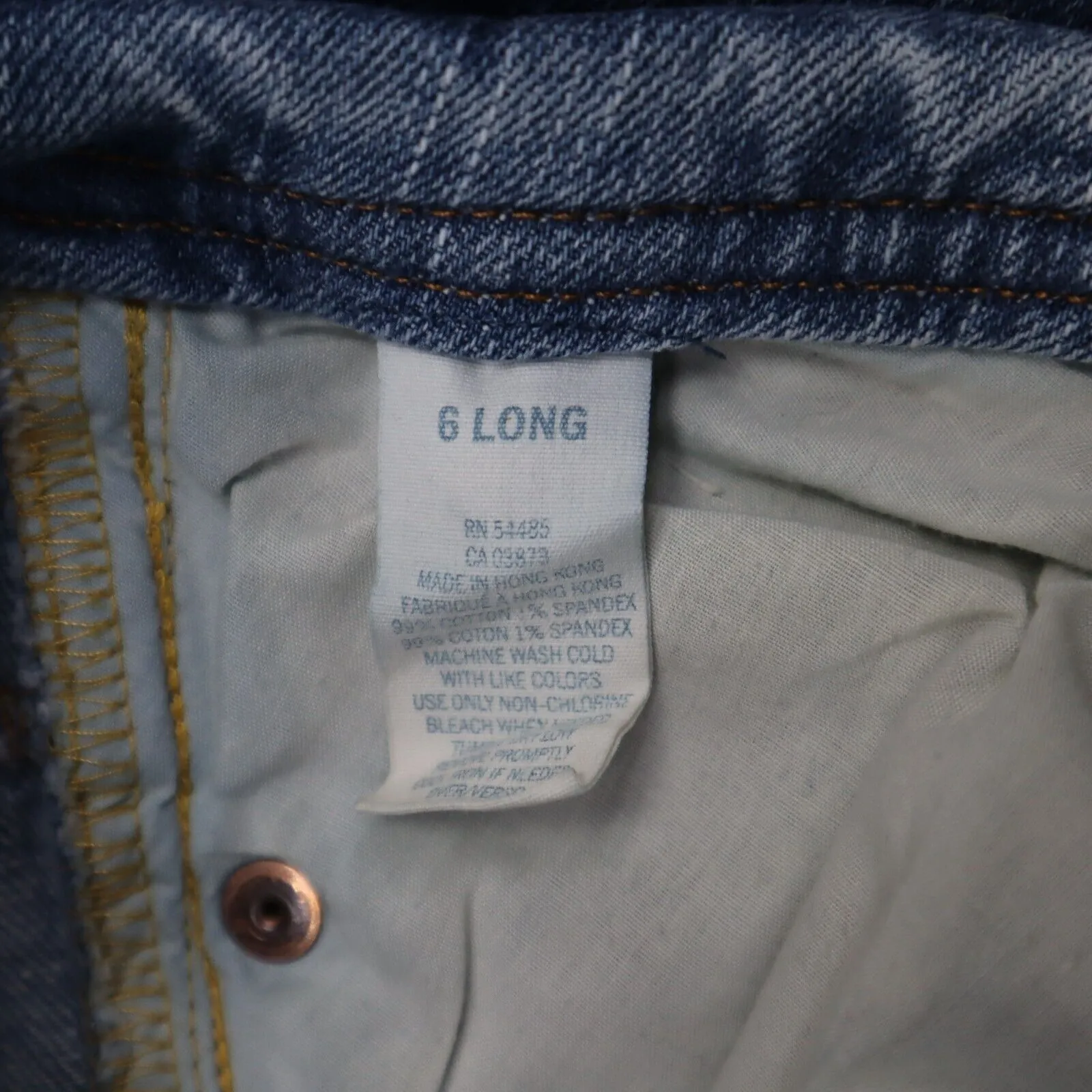 American Eagle Outfitters Womens Straight Leg Jeans Low Rise Blue Size 6Long