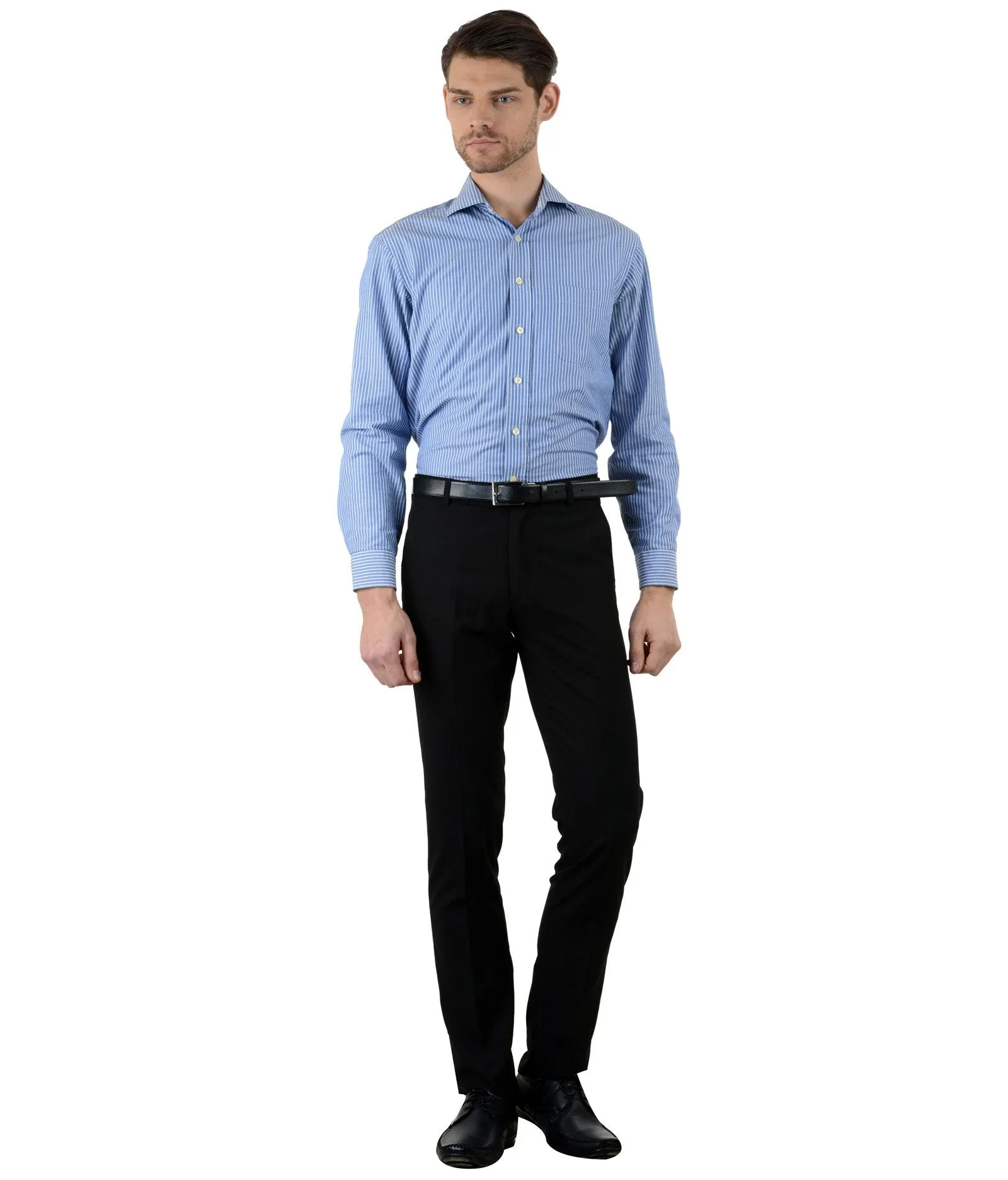 American-Elm Basic Cotton Stylish Black Formal Touser for Men for Workwear/ Party Wear