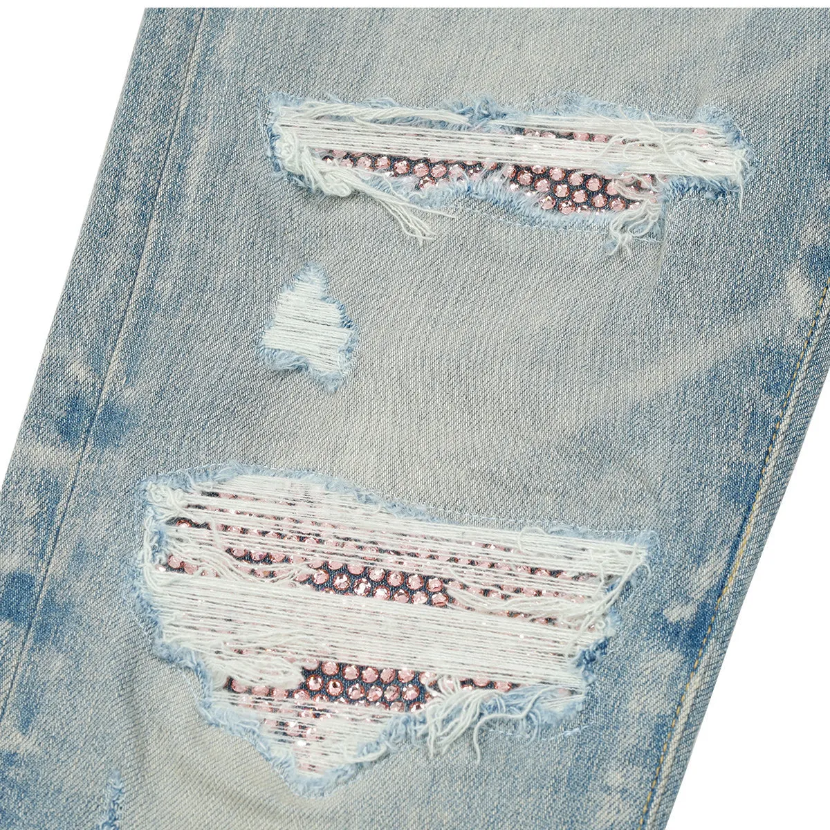 Amiri Crystal Thrasher Jeans Indigo