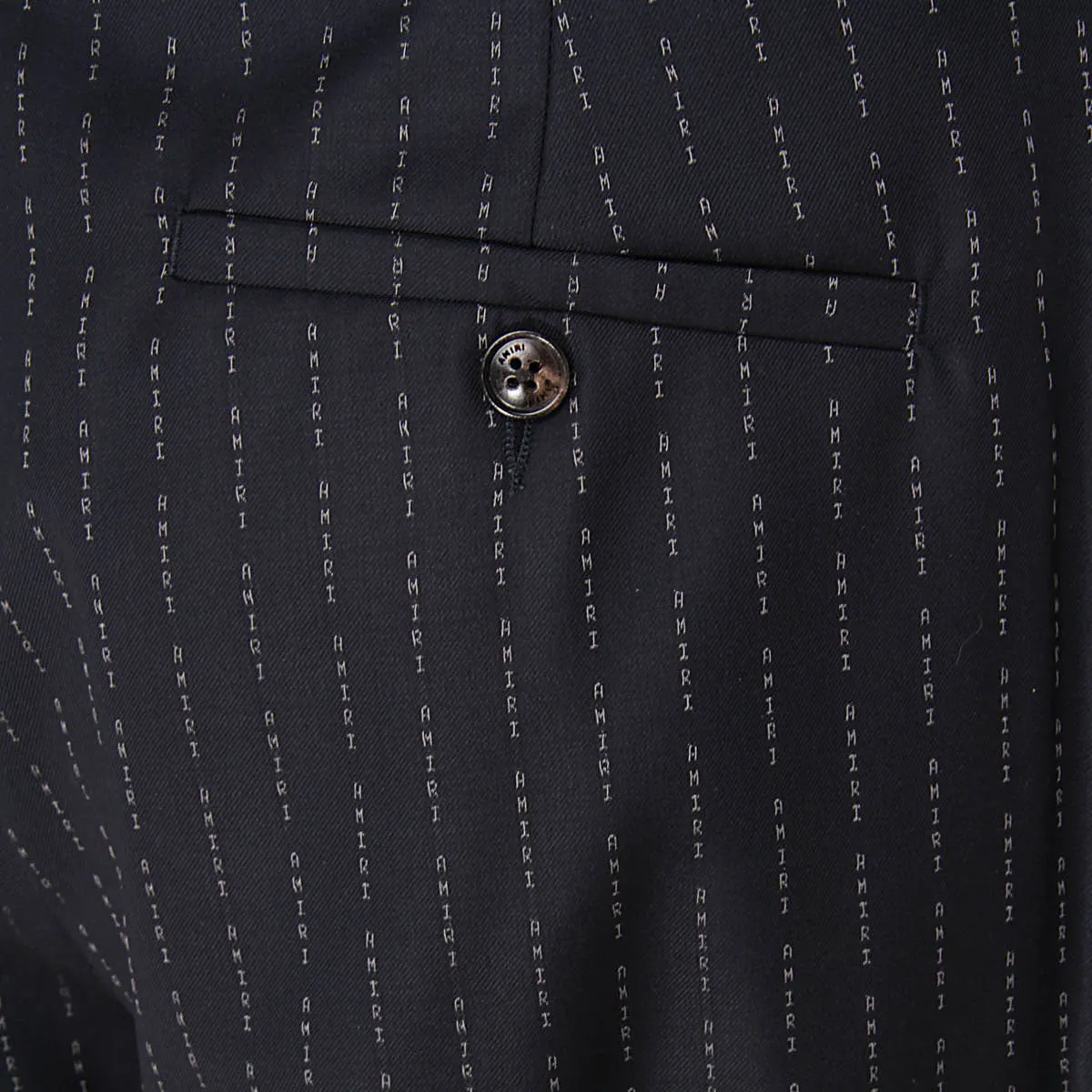 Amiri Logo Print Pinstriped Pants