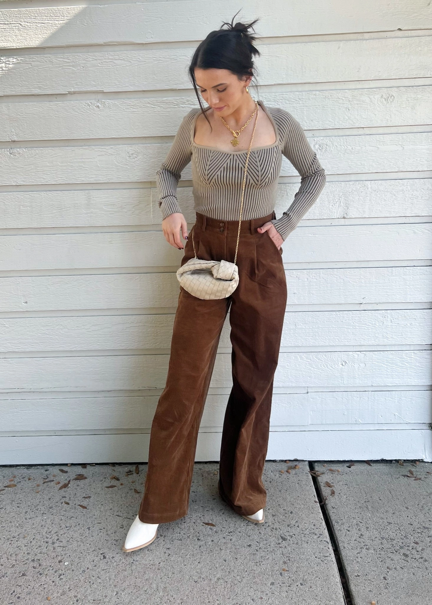 Breathable Lining Flexibility Built-In AMY CORDUROY PANTS