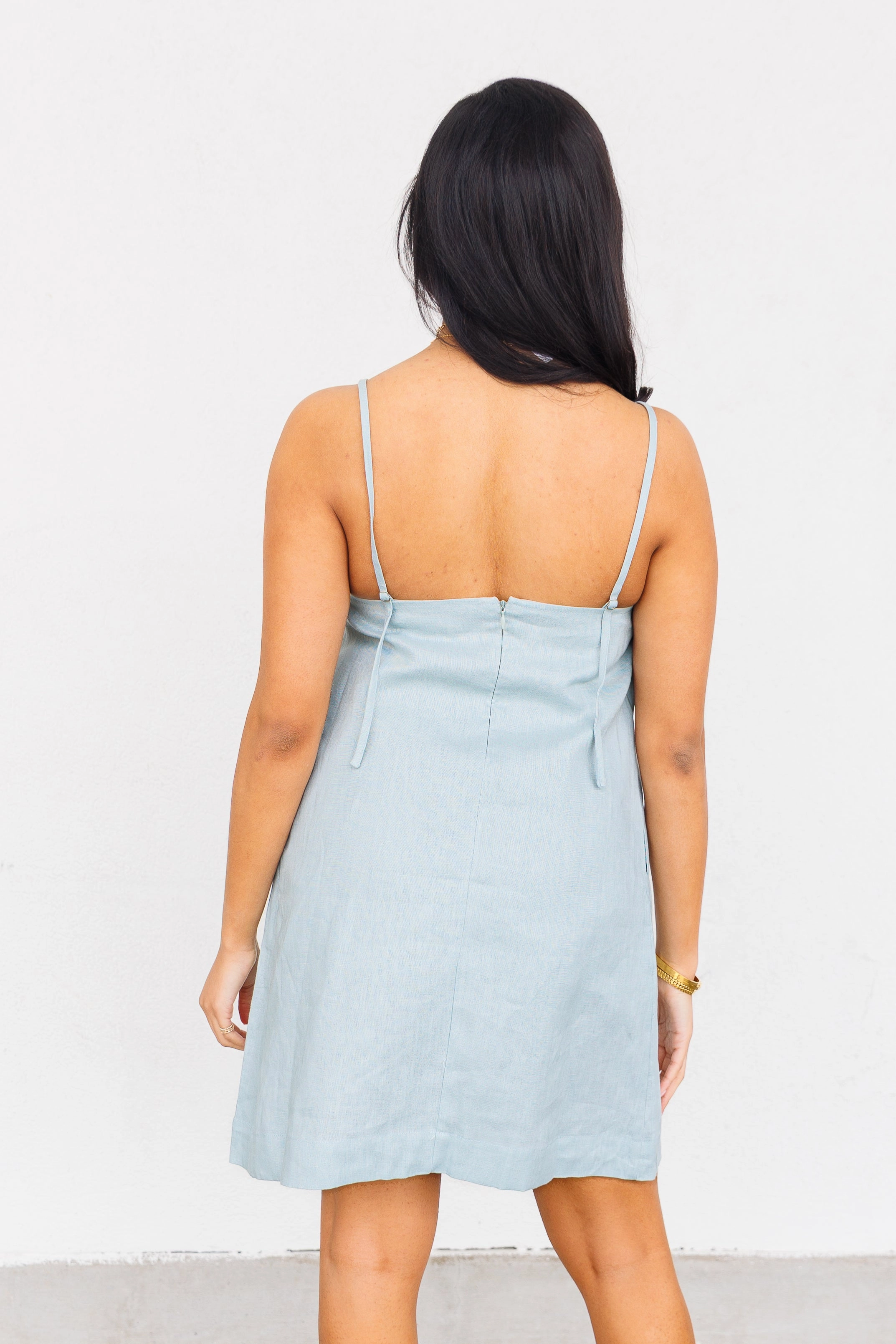ANDIE LINEN MINI DRESS Polished Details Casual Must-Have