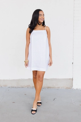 Stylish Appeal ANDIE LINEN MINI DRESS