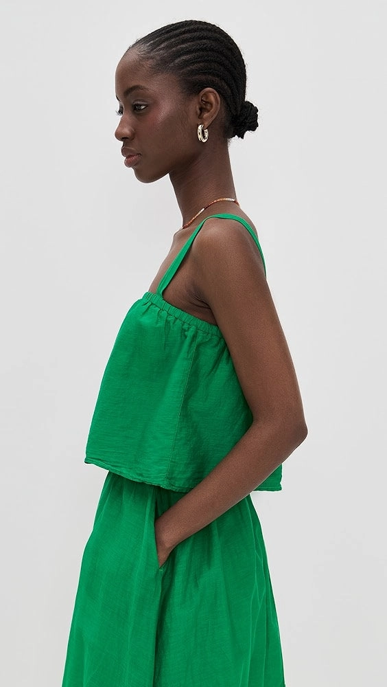 Built In Odor Control Midweight Texture ANDREA TANK