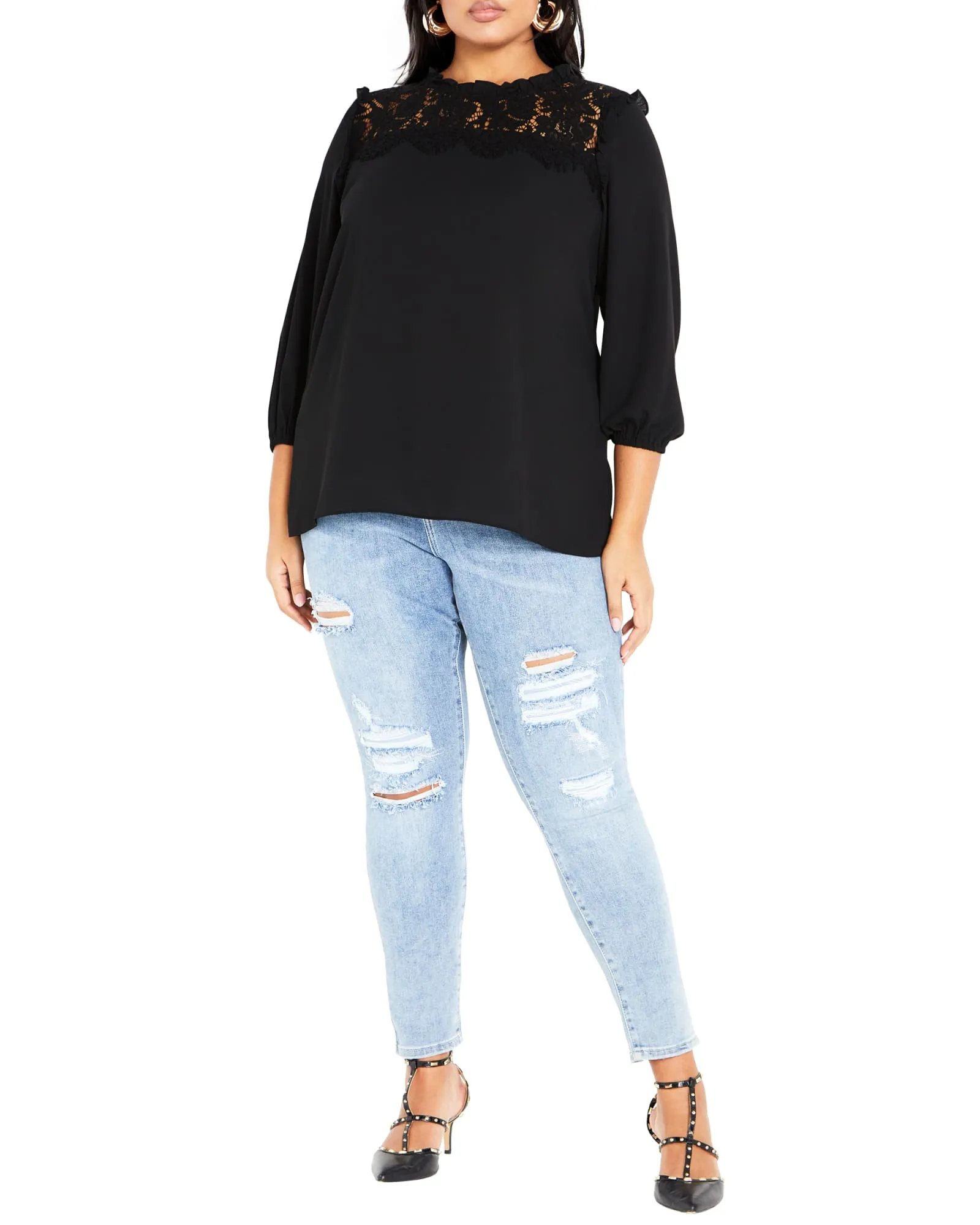 Angel Lace Top | Black
