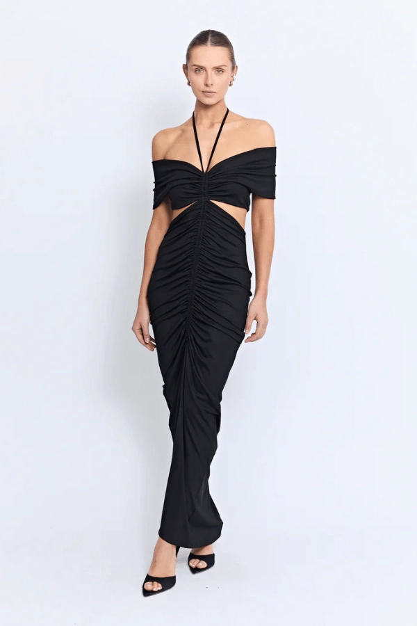 Subtle Charm Angello Maxi Dress Black