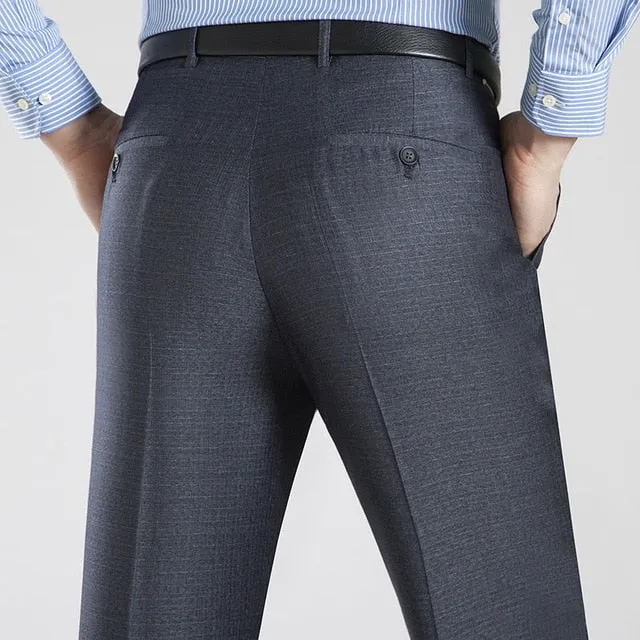 Angelo Ricci™ Business Thin Elegant Silk Trousers