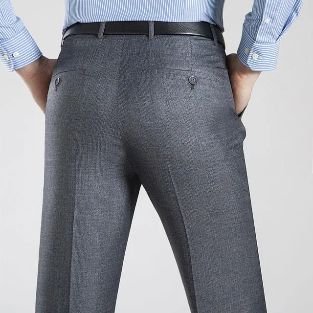 Angelo Ricci™ Business Thin Elegant Silk Trousers
