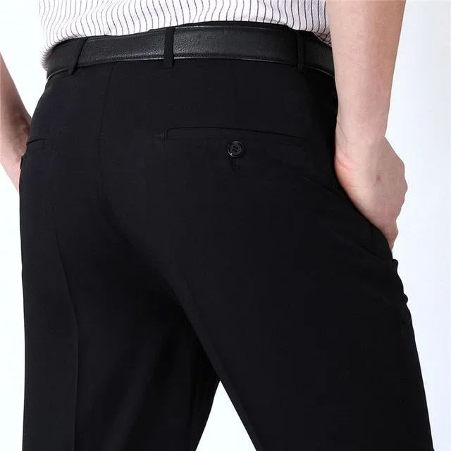 Angelo Ricci™ Business Thin Elegant Silk Trousers