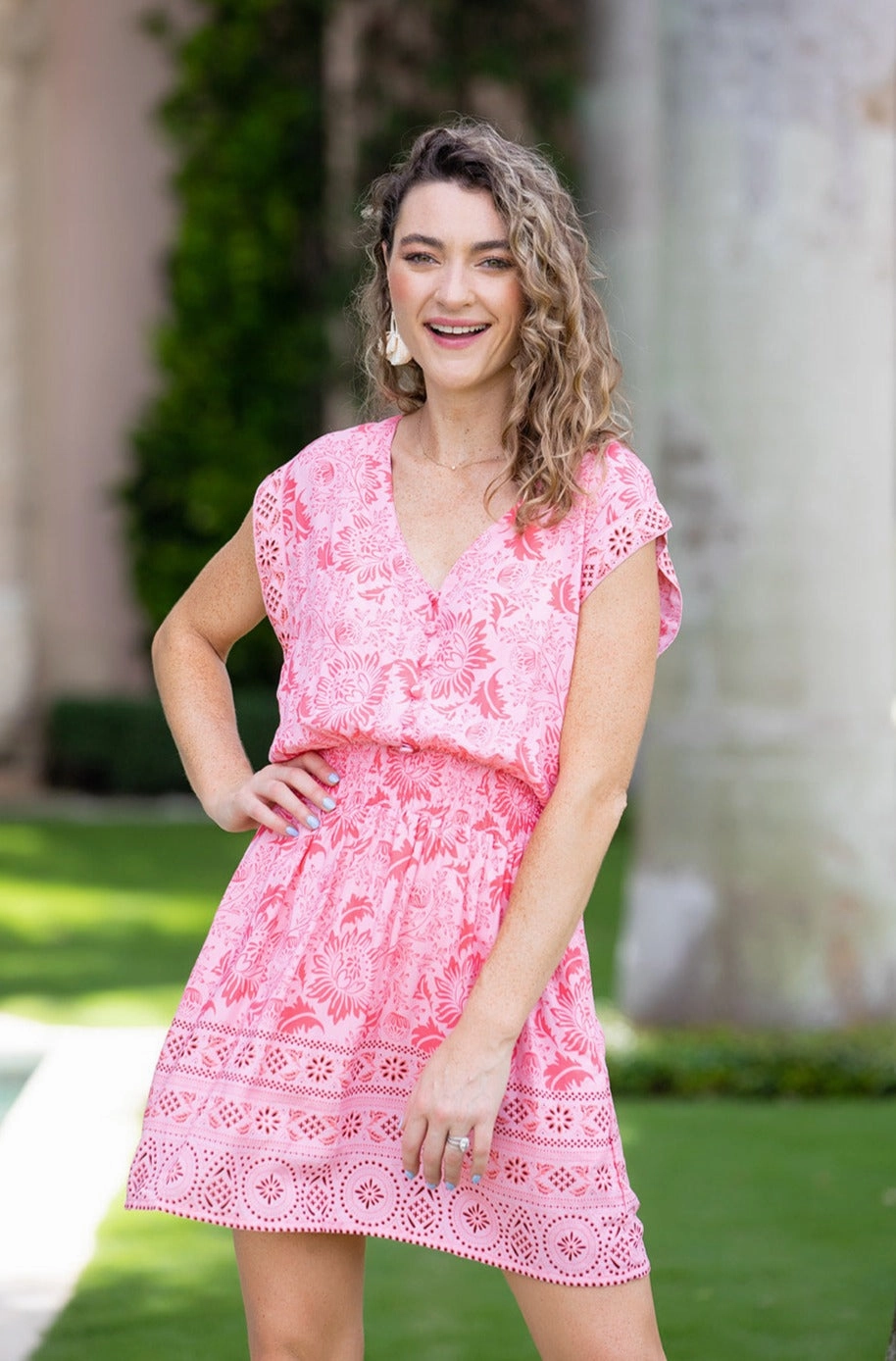 Anna Dress / Pink French Vibe Polished Look