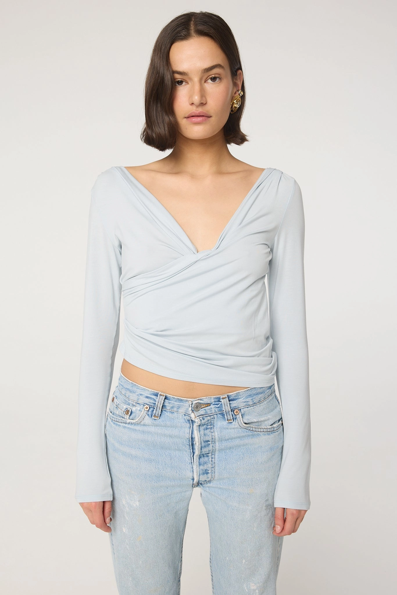 Double Needle Hemming UMI LONGSLEEVE TOP