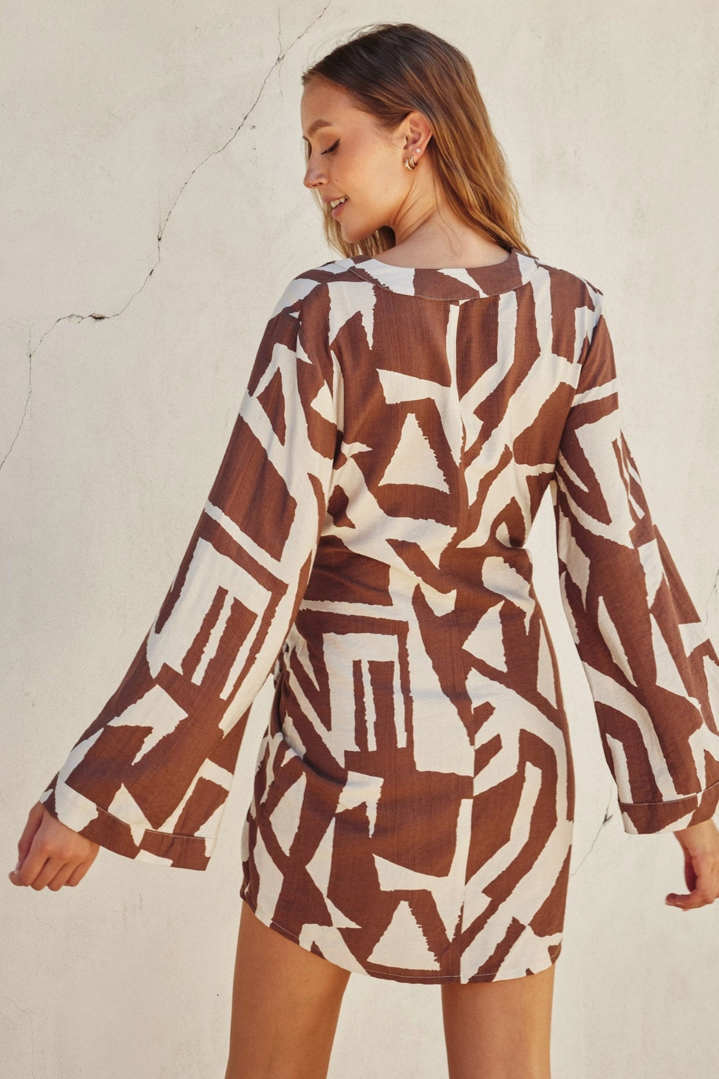 Relax Mode ANYA WRAP MINI DRESS