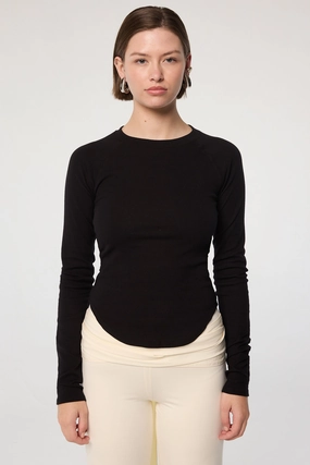 ARELI T-SHIRT Scoop Neck Shape