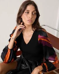 Arielle Top African Paradise MultiPocketDesign Cozy Knit