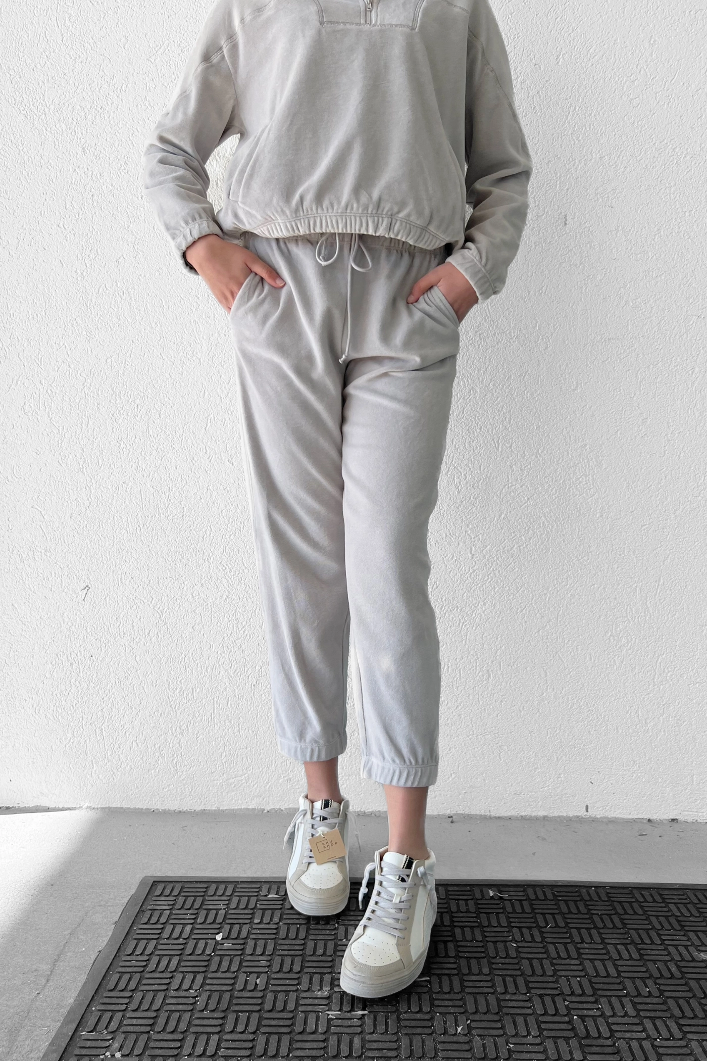 All Day Wear Comfort Linen blend ASHLEY VELVET JOGGERS