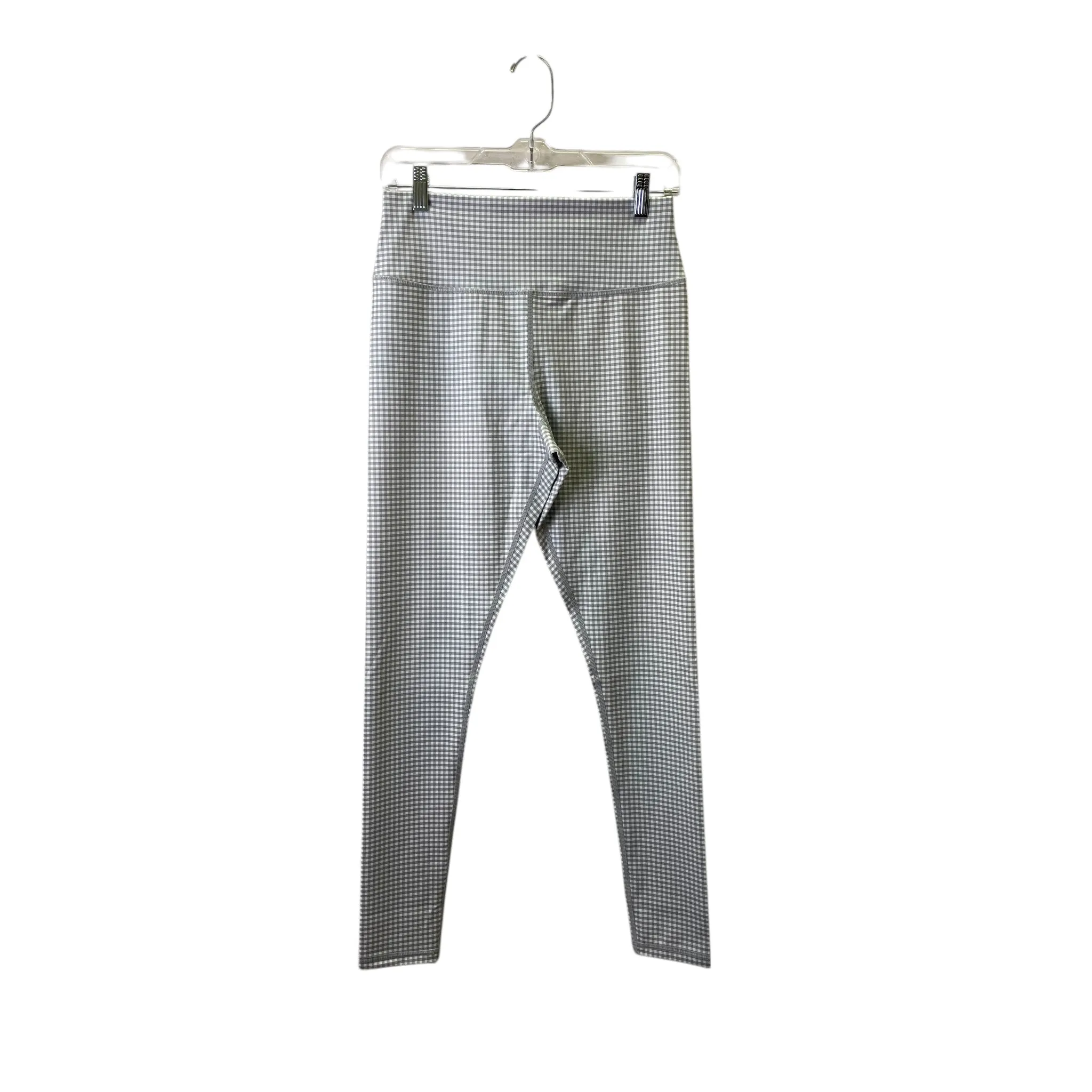 Athletic Leggings By GLYDER In Grey & White, Size:L