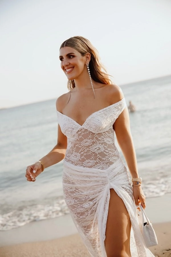 Skin-friendly Aubrey Dress White