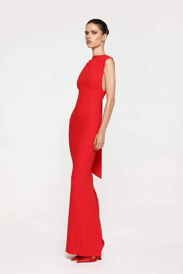 Audrey Gown Cherry Red Modern Staple