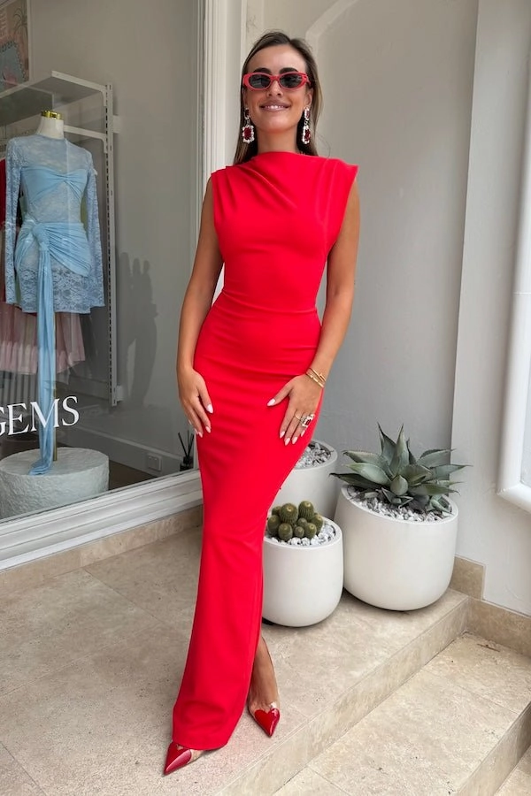 Audrey Gown Cherry Red Timeless Look