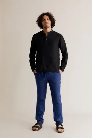 AUGUST - Linen Trouser Navy