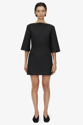 Modern Lines Aya Mini Dress Black