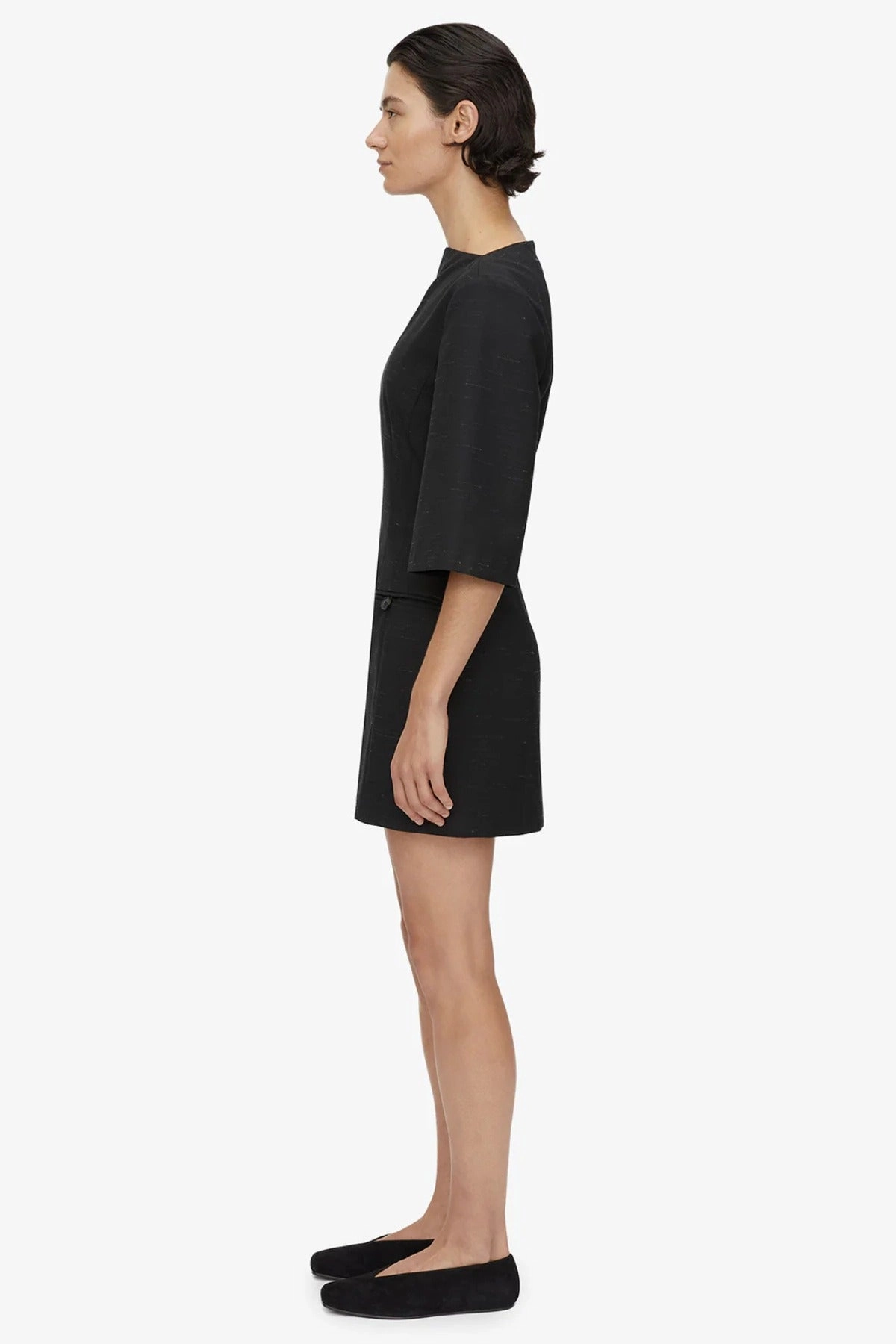 Aya Mini Dress Black Clean Touch Soft Layers