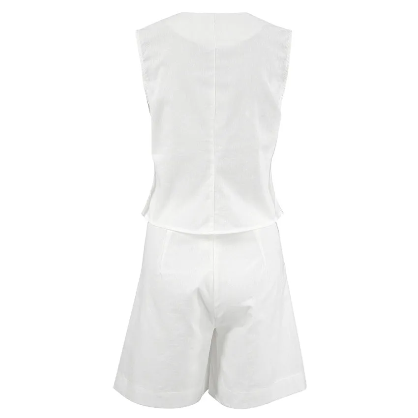Ayessa™ | Tailored Vest & Shorts Set