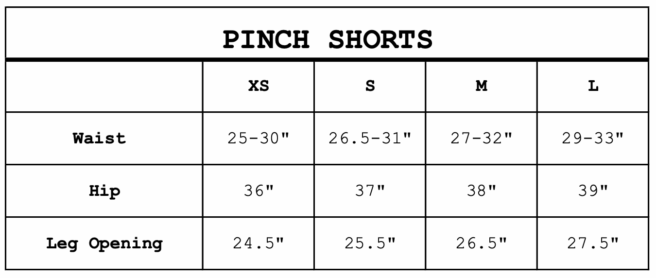 Pinch Shorts  PINK Mesh Ventilation Zones