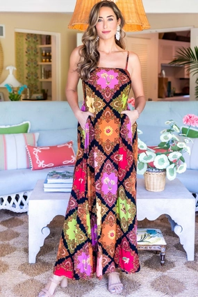 Giselle Dress / Terra Cotta Sol Belted-Style