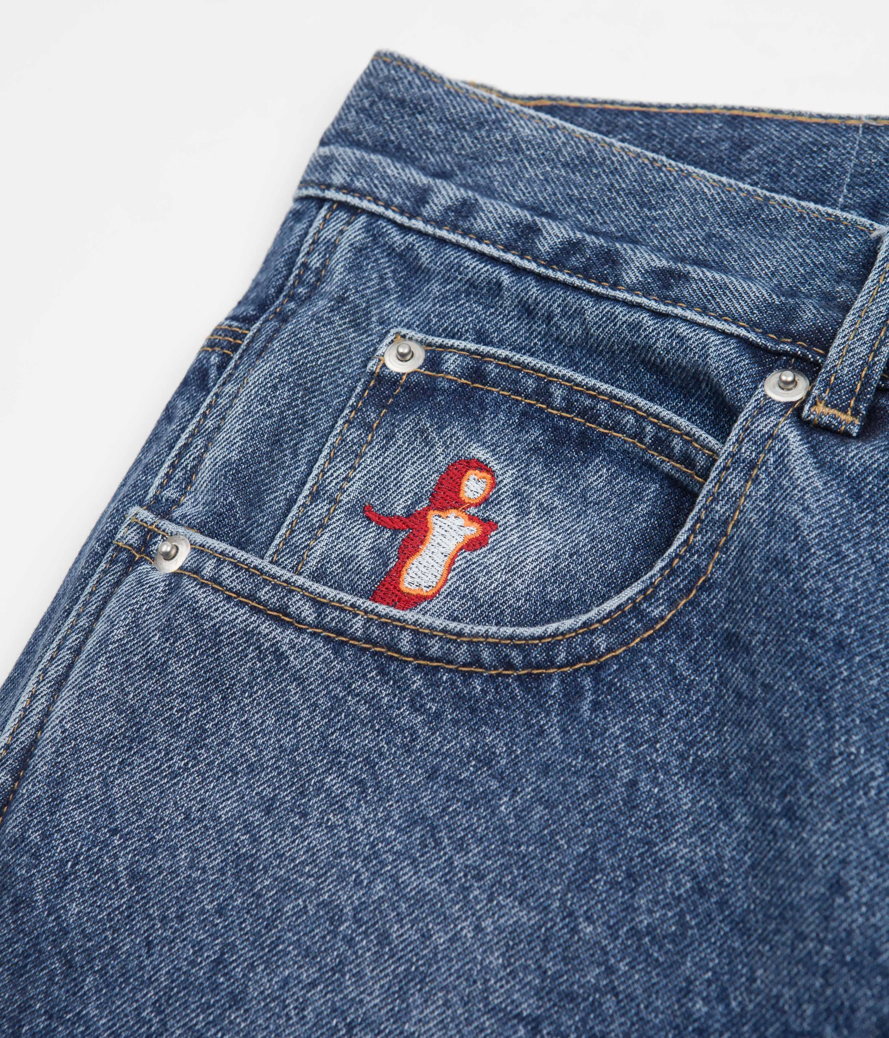 Baglady Jean Shorts - Light Blue
