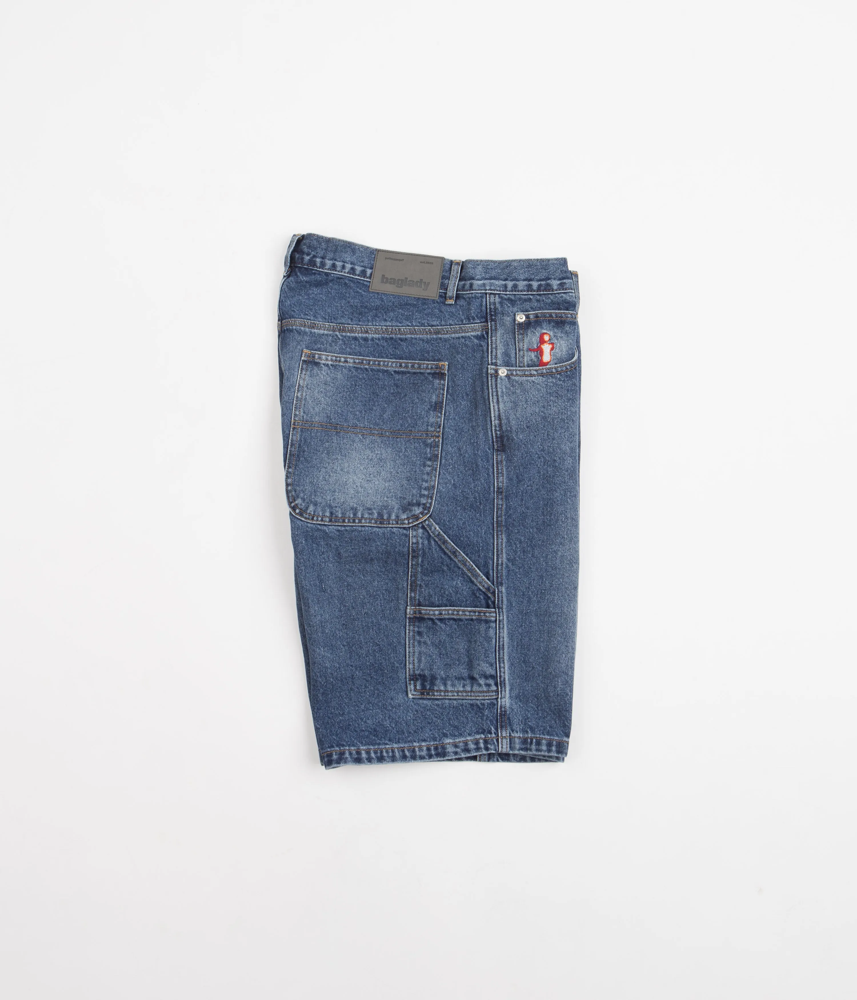 Baglady Jean Shorts - Light Blue