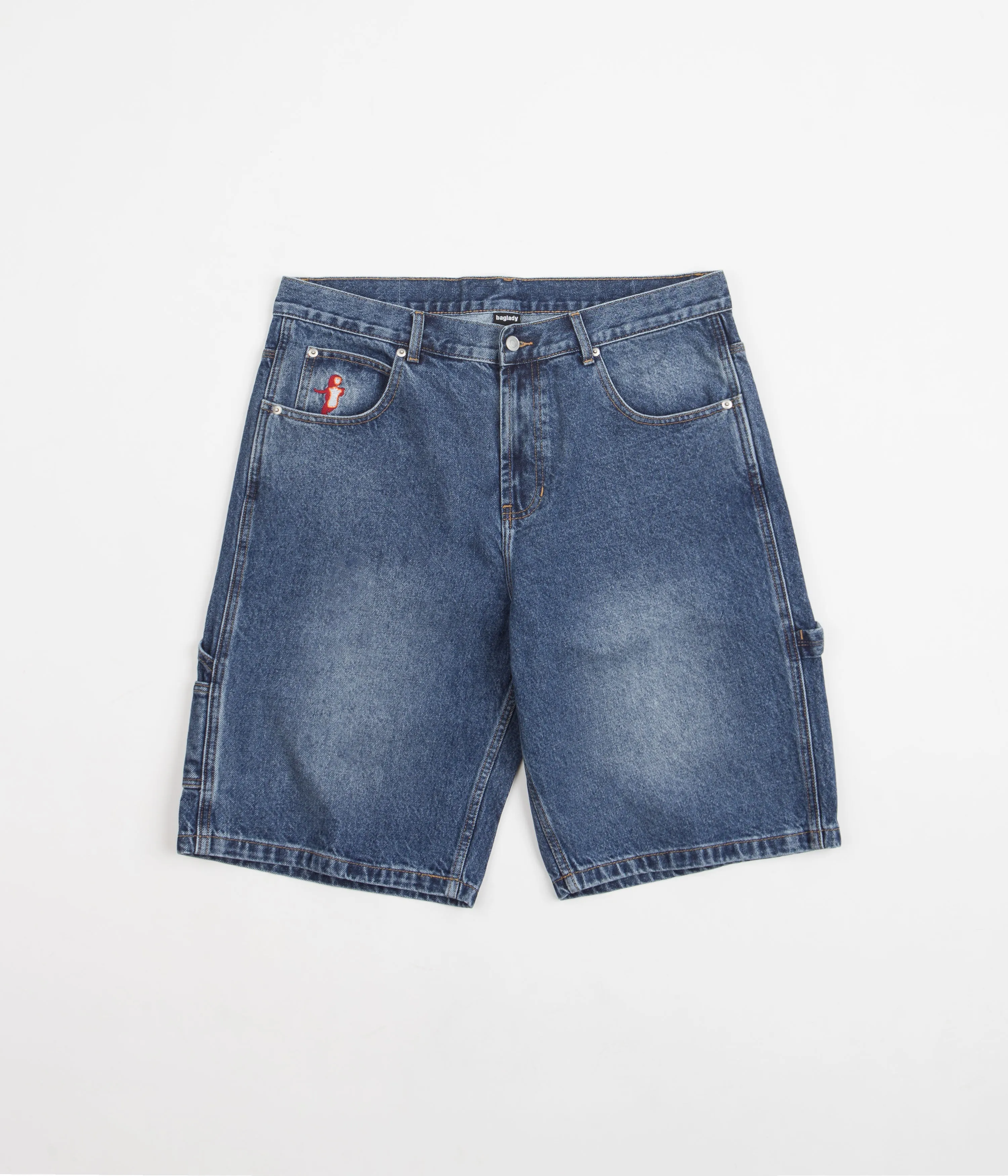 Baglady Jean Shorts - Light Blue