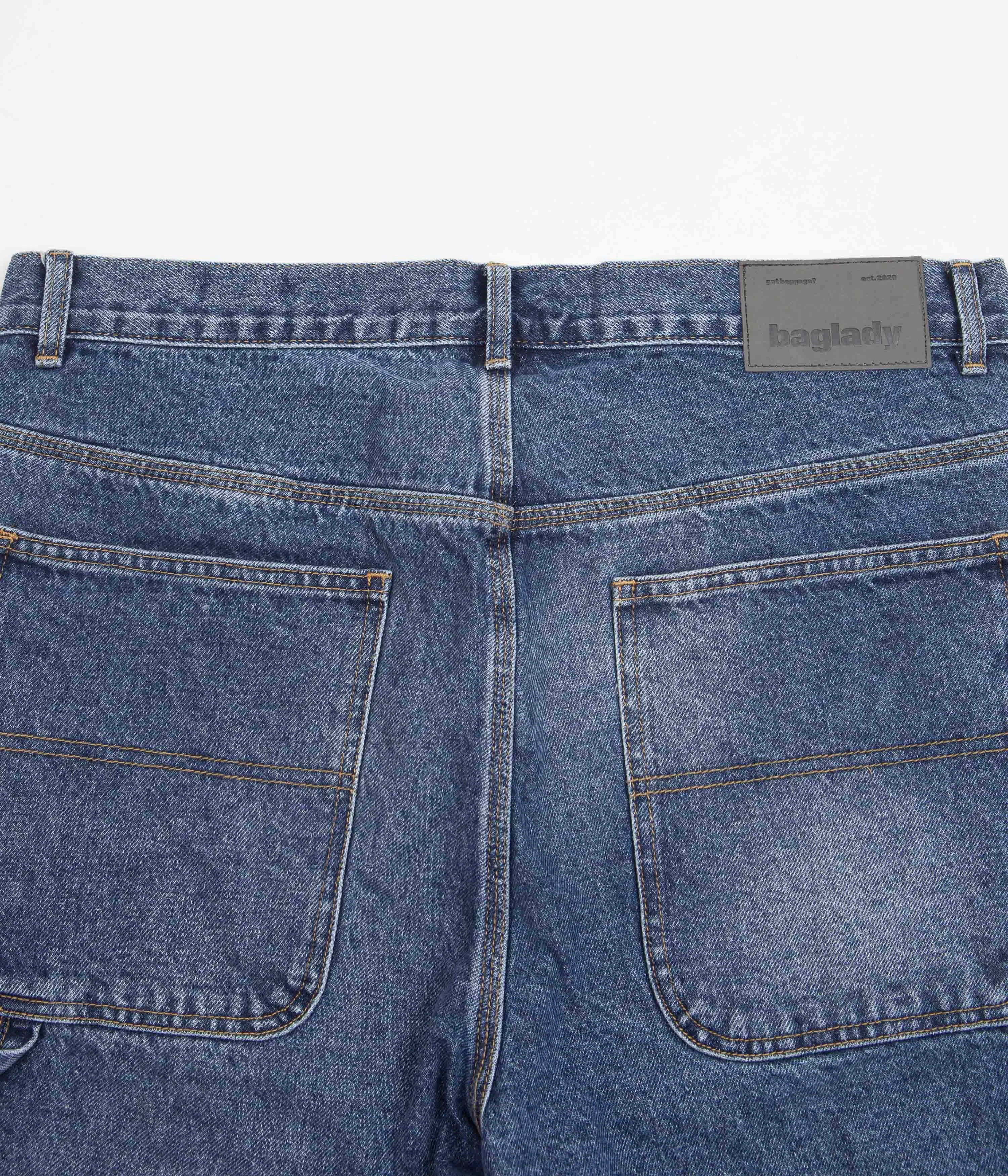 Baglady Jean Shorts - Light Blue