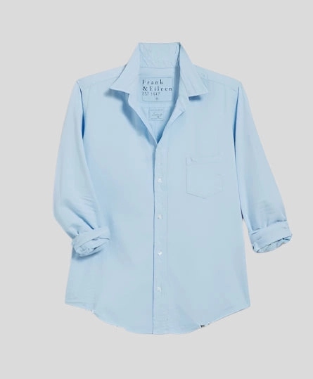 Relaxed Design Barry Tailored Button Up Shirt Cloud