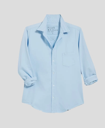 Barry Tailored Button Up Shirt Cloud HighStretch Quick Dry Feature