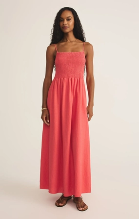 Smart Fit Soft fabric piece BAYSIDE LINEN MAXI DRESS