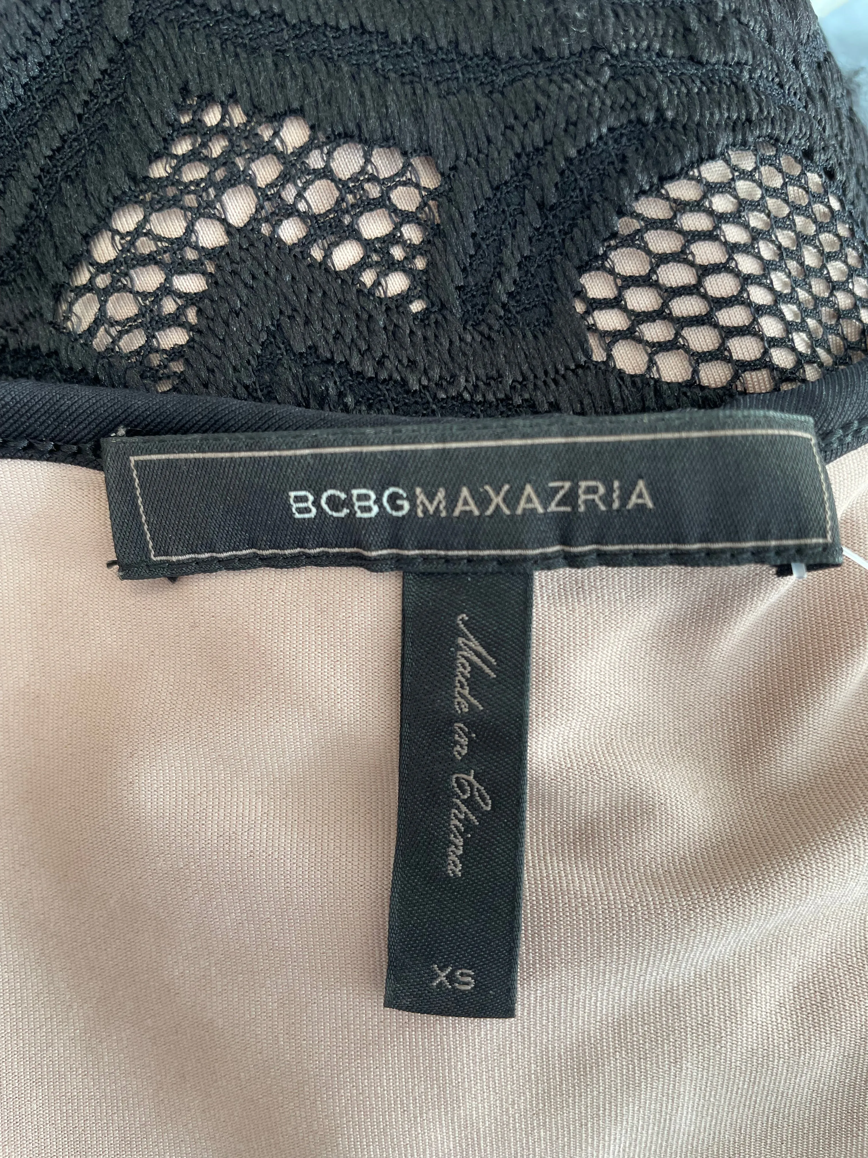 BCBGMAXAZRIA Black Lace Dress
