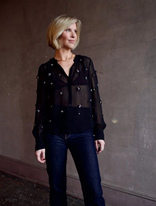 OEKOTEX Certified Fabric Bea Blouse Noir