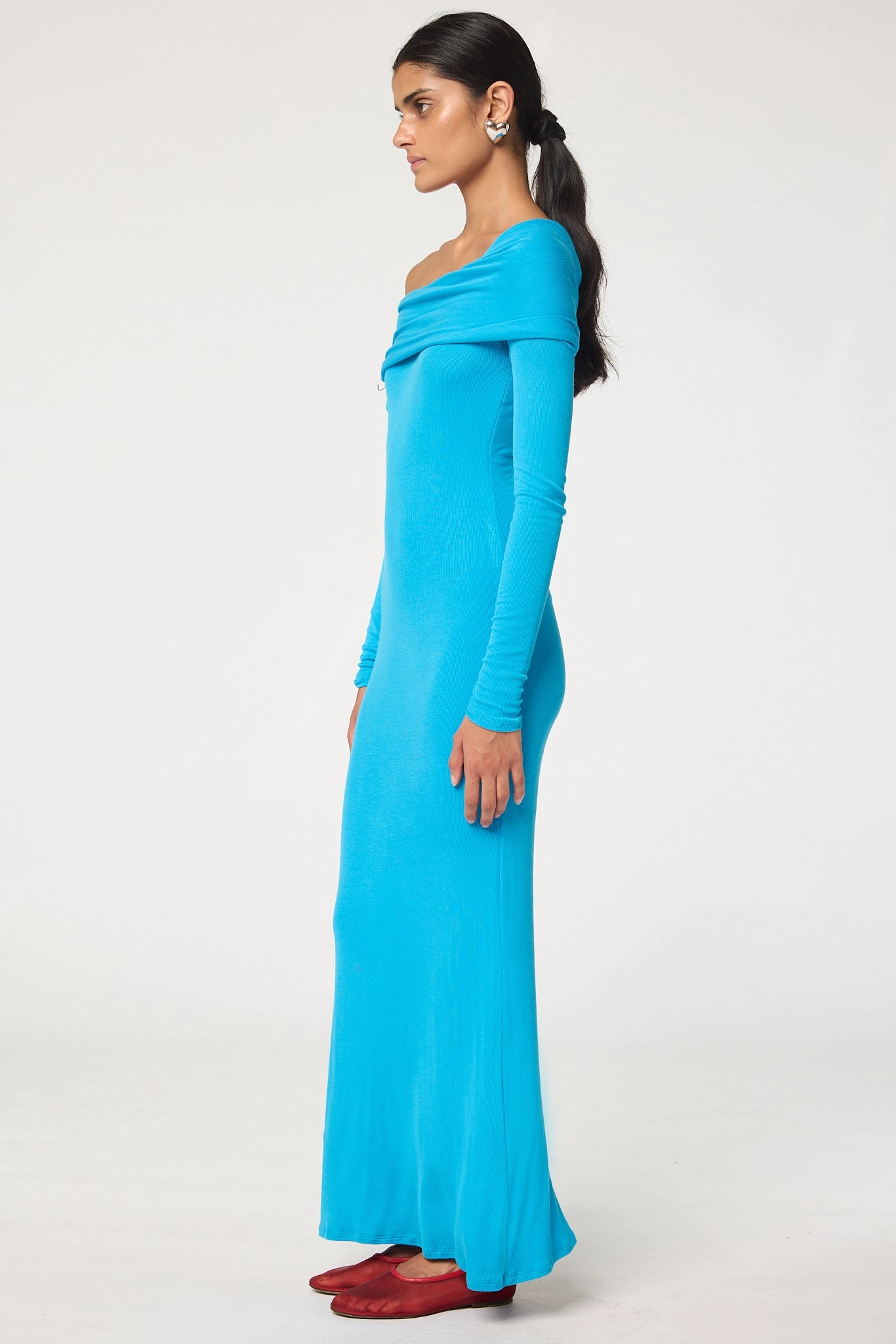 Sleek long-sleeve dress Bright bold dress MAISIE DRESS