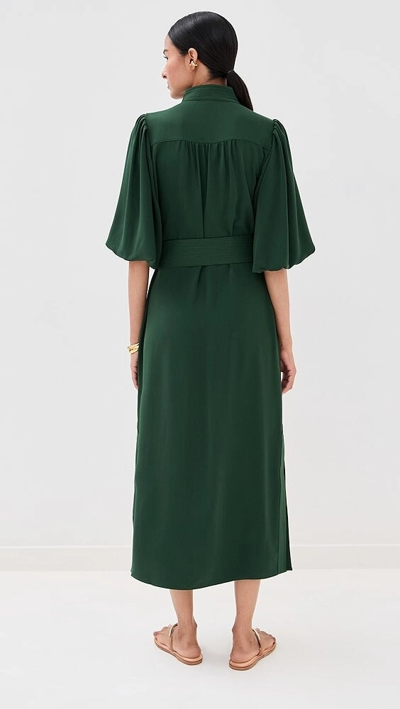 Dani Dress Alpine Green Rooftop-Event
