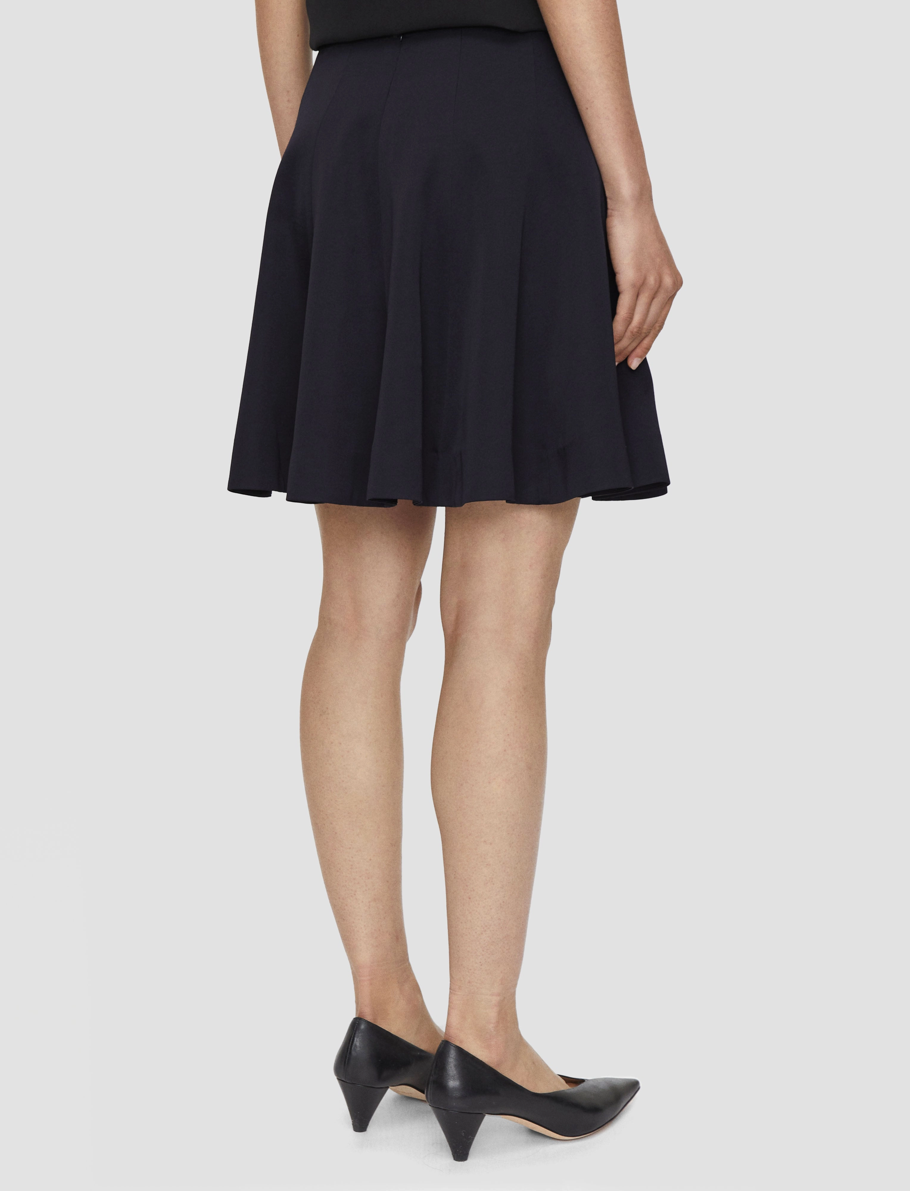 Becca Viscose Crepe Mini Skirt Light Mood Neat Fit