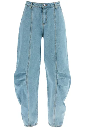 beige blue denim sculptural design jeans 1136403049 BEIGE BLUE DENIM