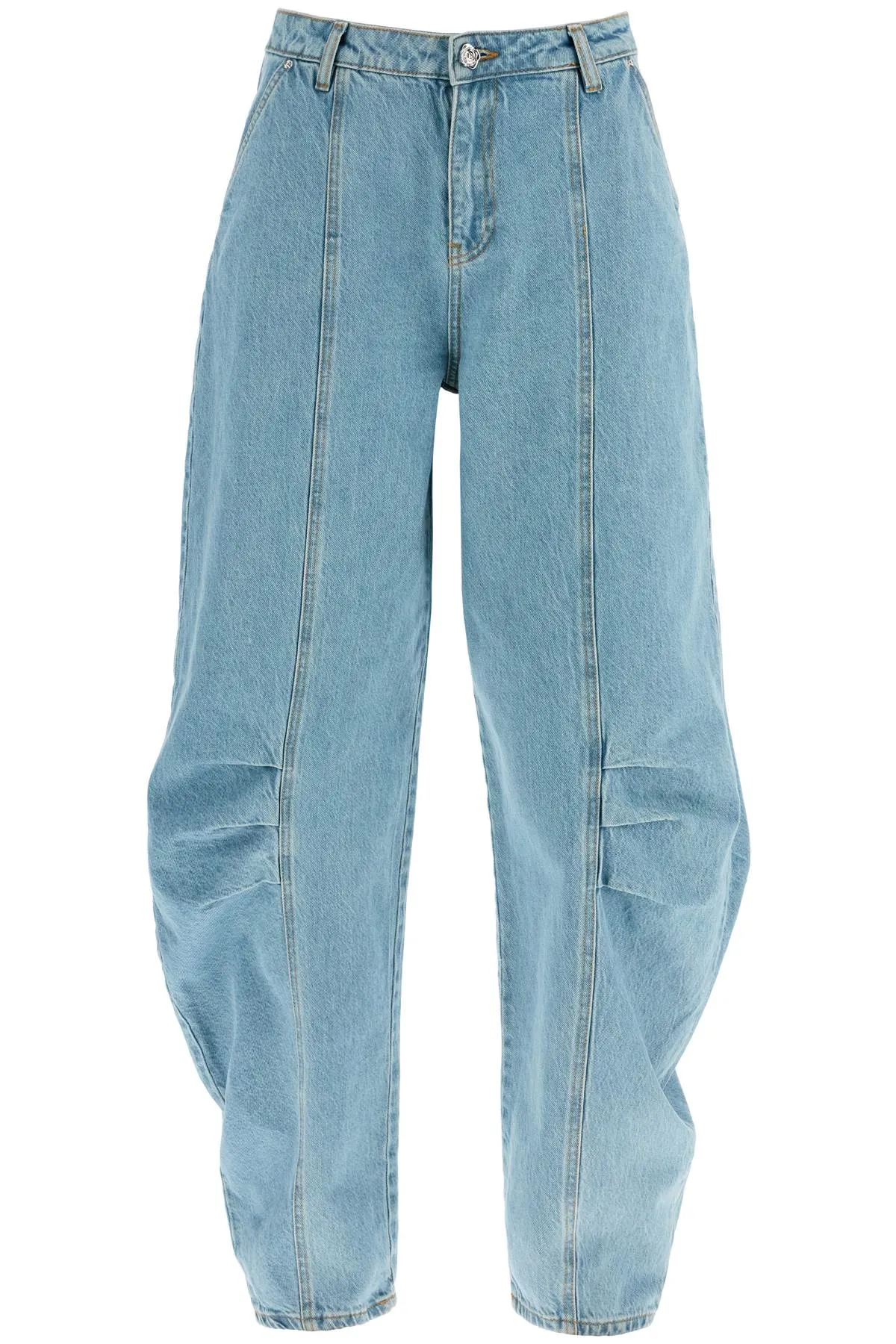 beige blue denim sculptural design jeans 1136403049 BEIGE BLUE DENIM