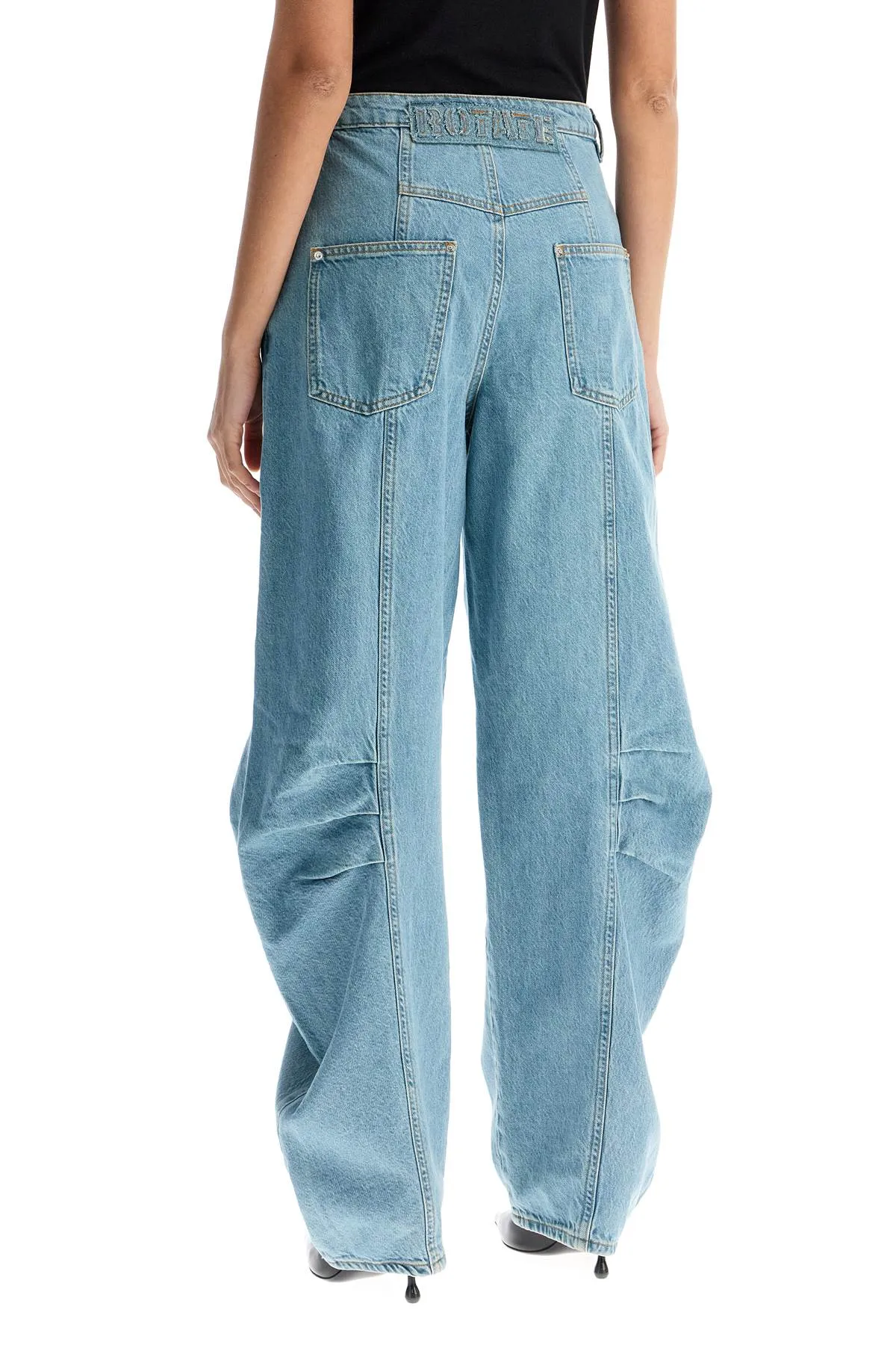 beige blue denim sculptural design jeans 1136403049 BEIGE BLUE DENIM