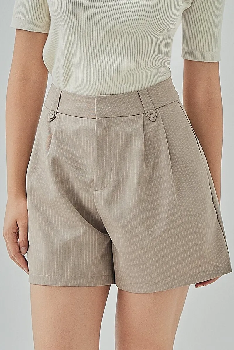 Bella Striped Tailored Shorts