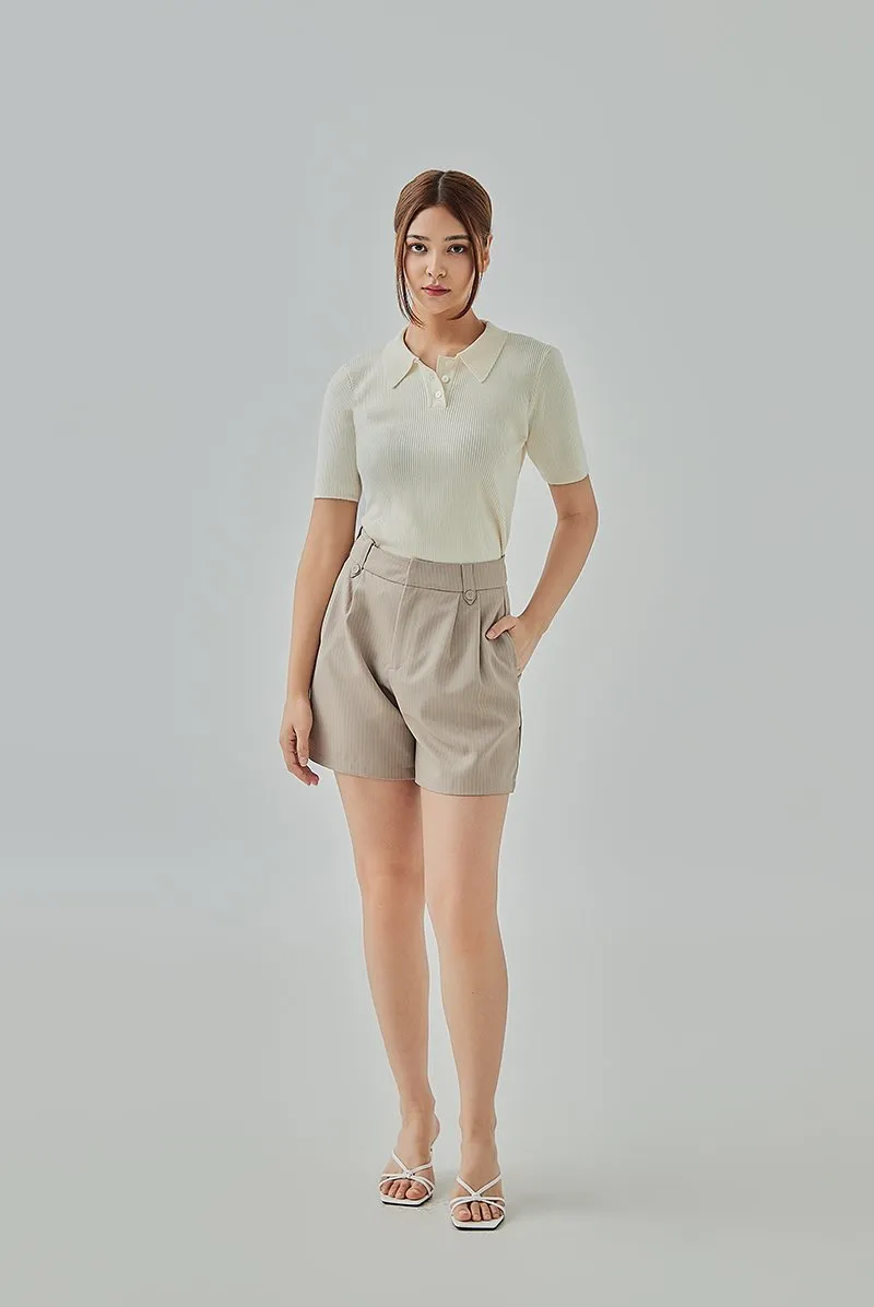 Bella Striped Tailored Shorts